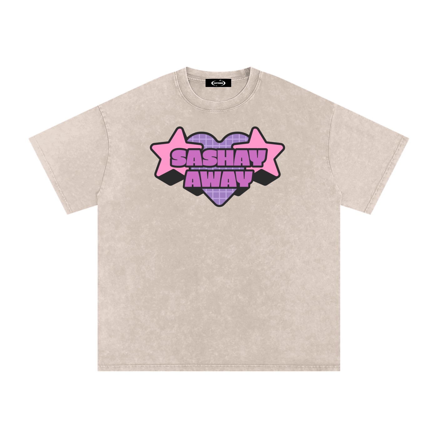 Apricot / S Acid Wash Oversize T-Shirt - 250 GSM ODMPOD