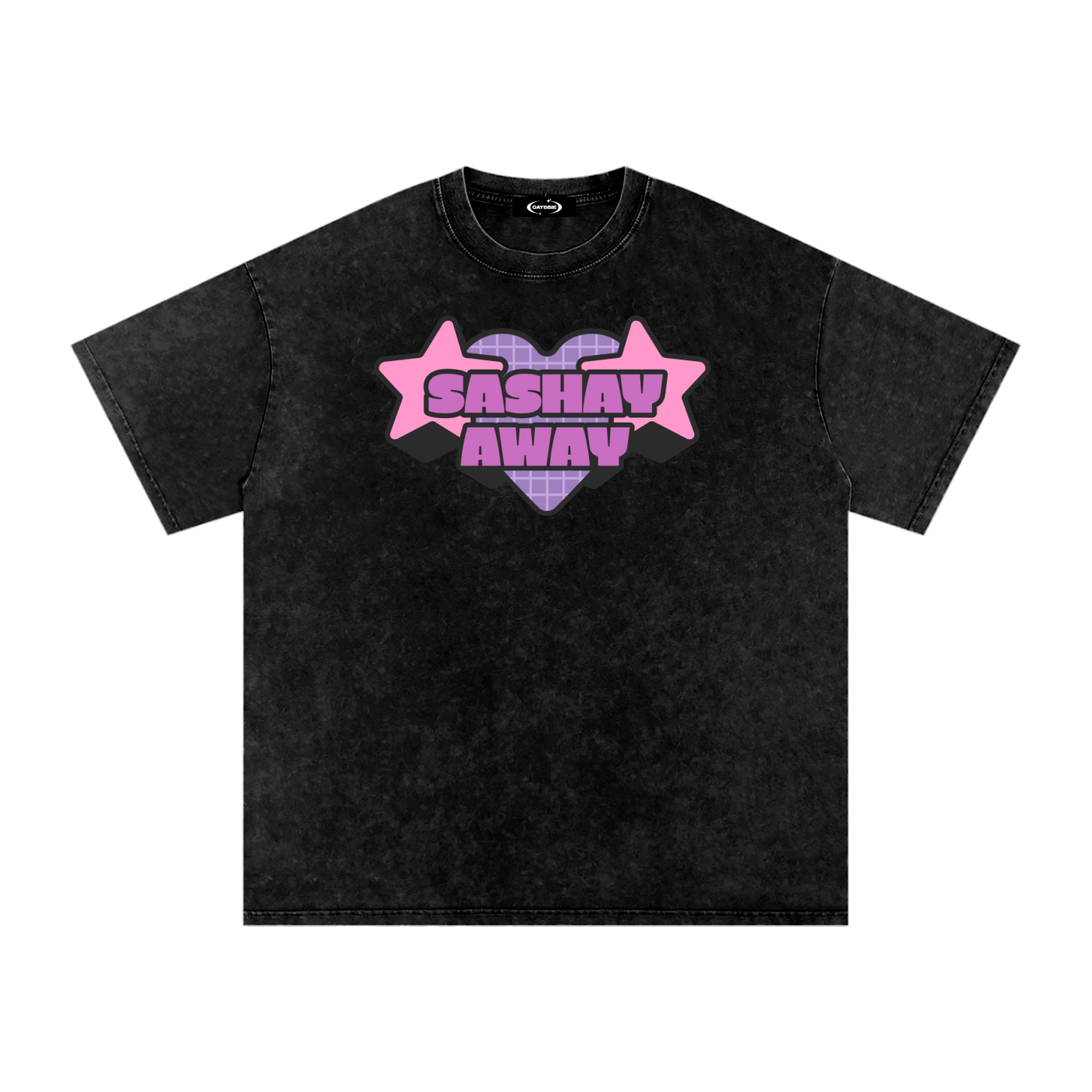 Black / S Acid Wash Oversize T-Shirt - 250 GSM ODMPOD
