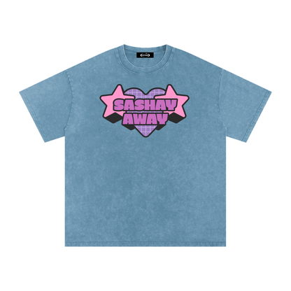 Blue Jeans / S Acid Wash Oversize T-Shirt - 250 GSM ODMPOD