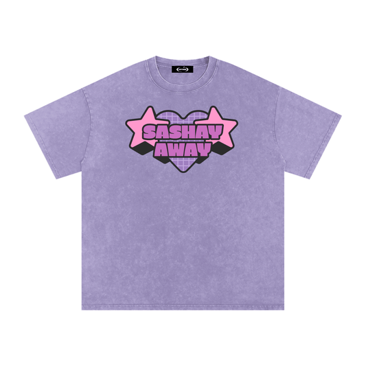 Light Purple / S Acid Wash Oversize T-Shirt - 250 GSM ODMPOD
