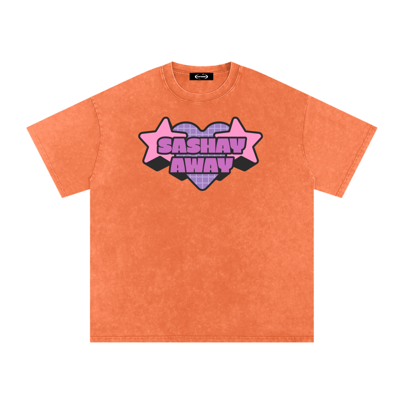 Orange / S Acid Wash Oversize T-Shirt - 250 GSM ODMPOD