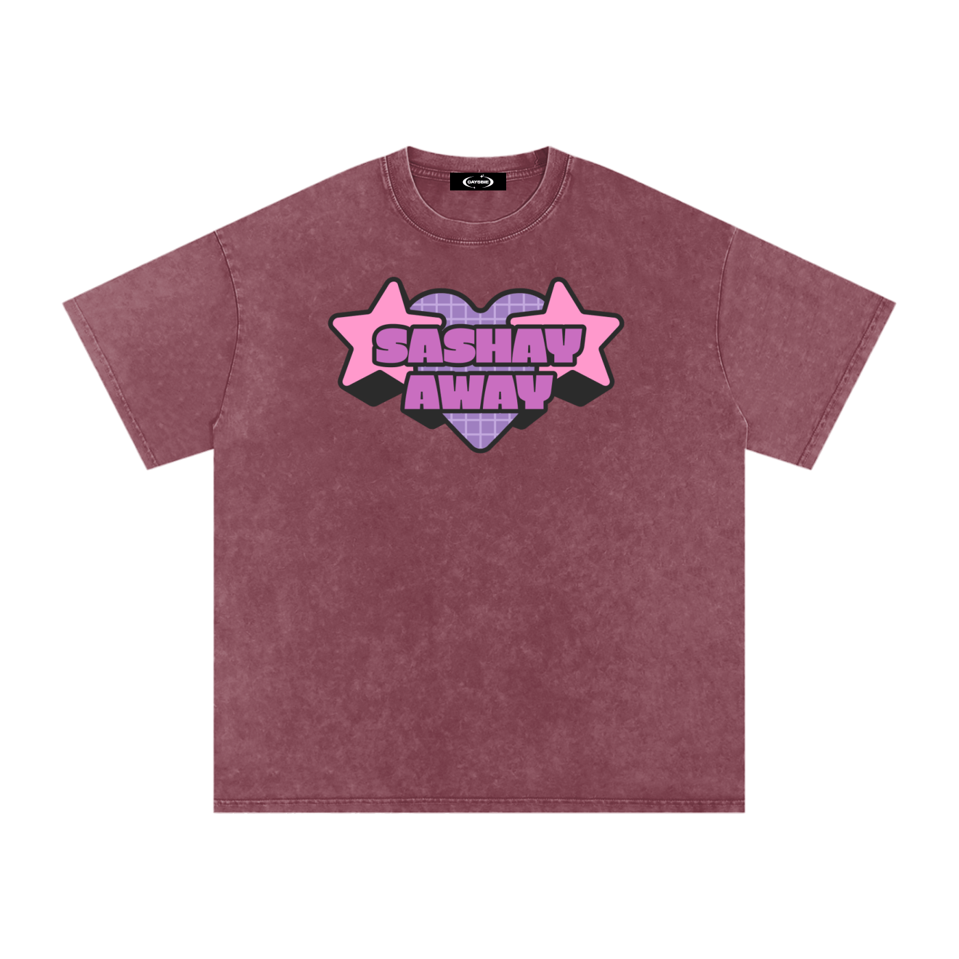 Red / S Acid Wash Oversize T-Shirt - 250 GSM ODMPOD