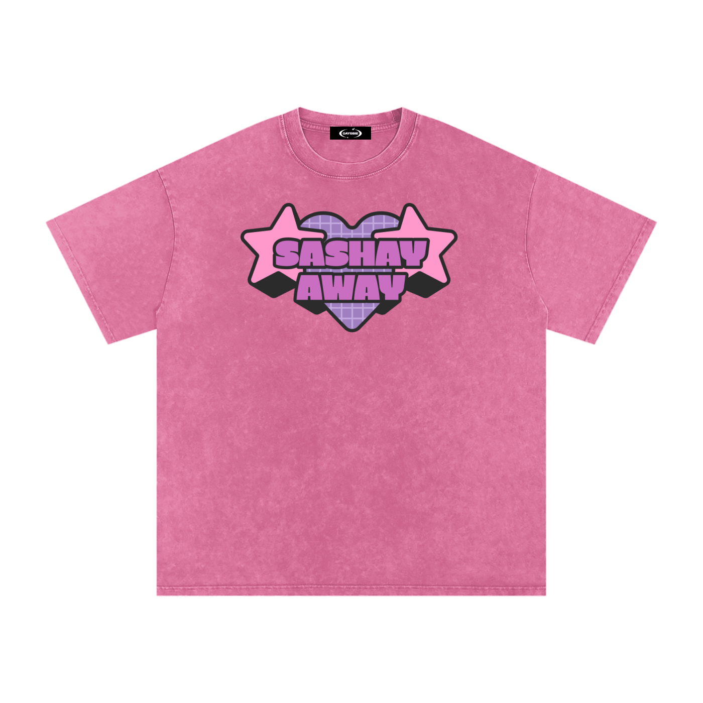Rose Red / S Acid Wash Oversize T-Shirt - 250 GSM ODMPOD