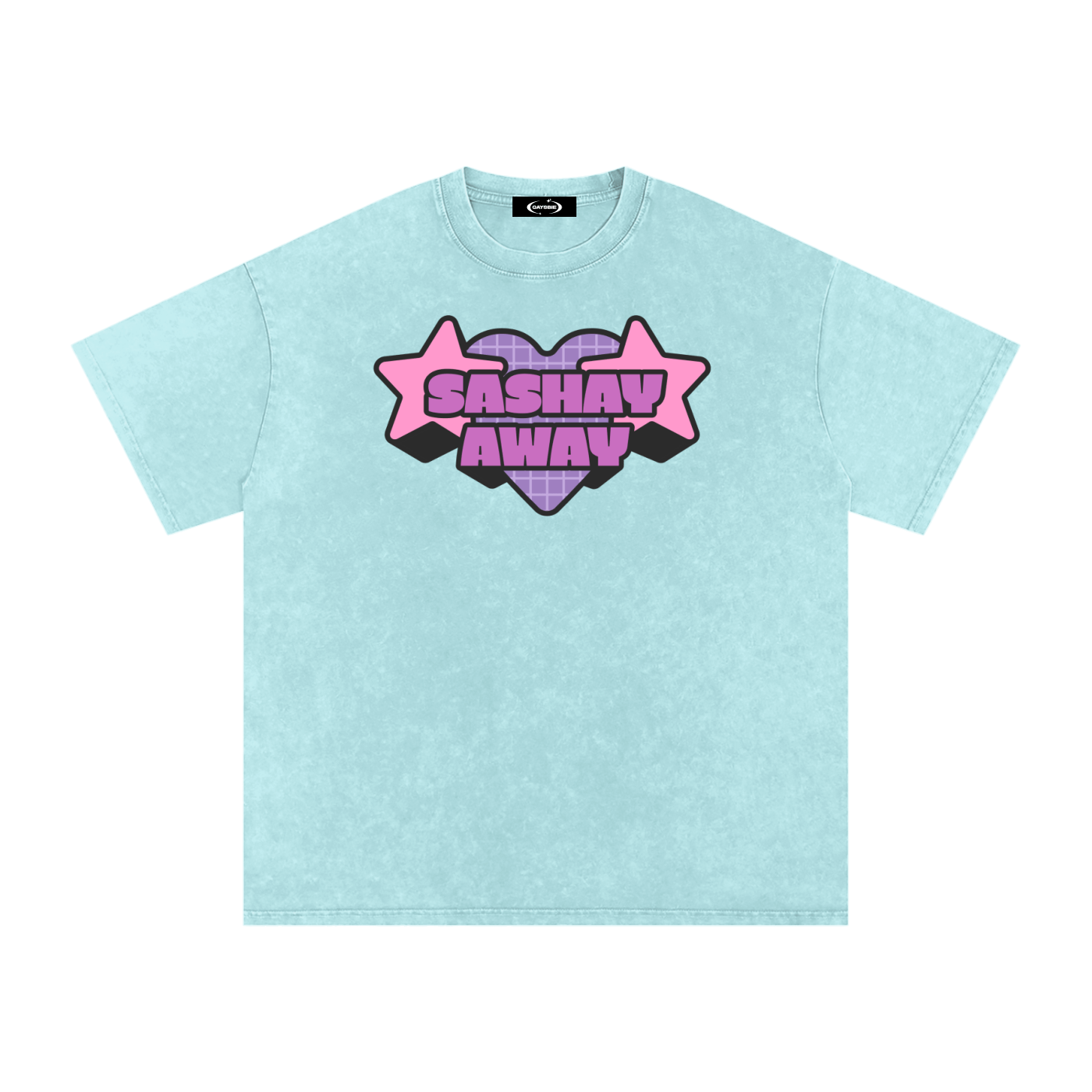 Water Blue / S Acid Wash Oversize T-Shirt - 250 GSM ODMPOD