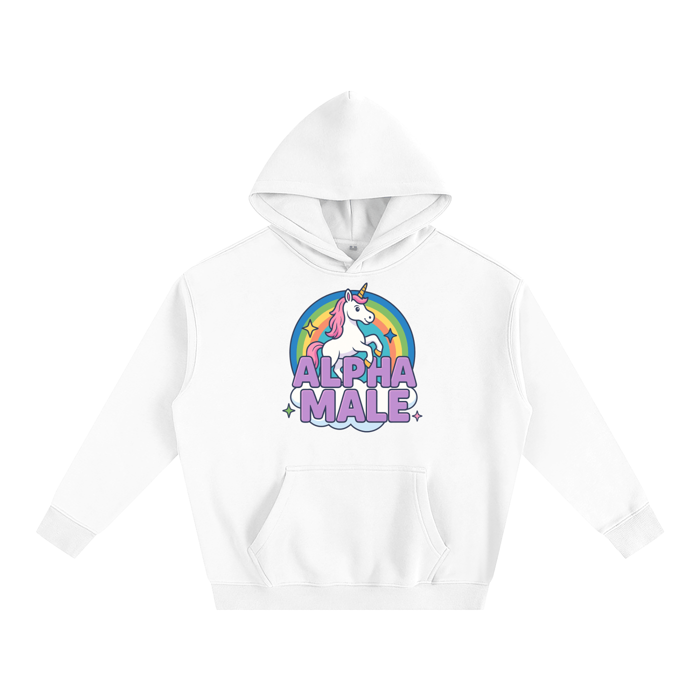 Premium Hood ICE / S ALPHA MALE Heavy Fleece Hoodie ~ GAYSBIE PREMIUM MATERIALS