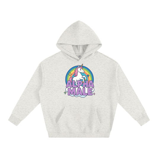 Premium Hood OAT / S ALPHA MALE Heavy Fleece Hoodie ~ GAYSBIE PREMIUM MATERIALS