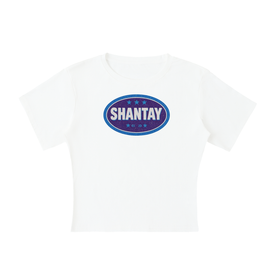 SHANTAY BADGE Baby Tee ~ GAYSBIE