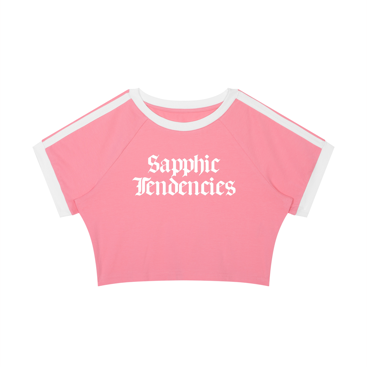 Sapphic Tendencies Taped Crop Tee ~ GAYSBIE