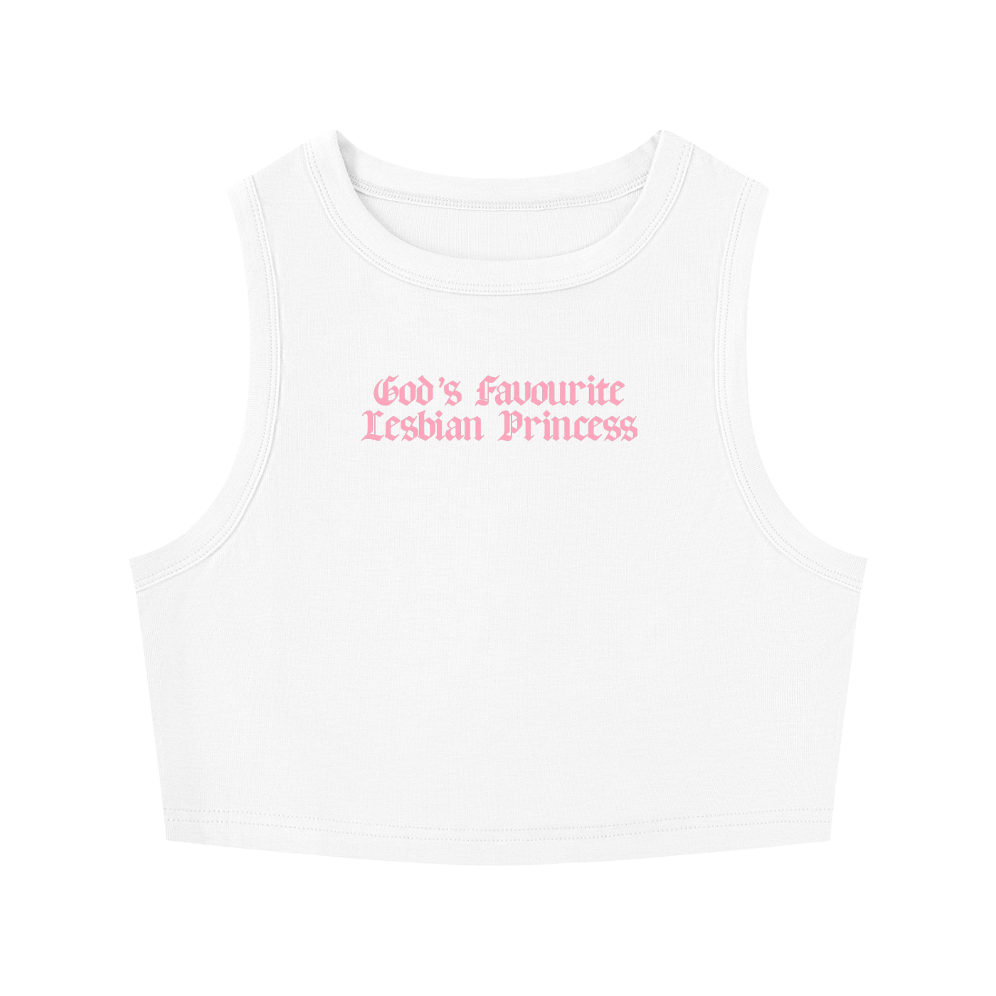 God's Favourite Lesbian Princess Crop Tank ~ GAYSBIE