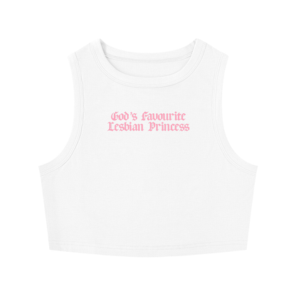 God's Favourite Lesbian Princess Crop Tank ~ GAYSBIE