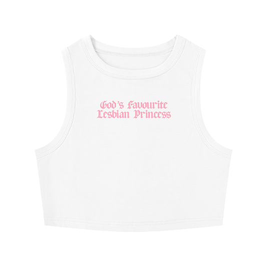 God's Favourite Lesbian Princess Crop Tank ~ GAYSBIE
