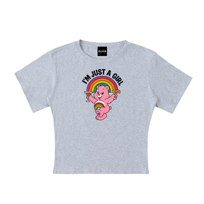 I'M JUST A GIRL BEAR Baby Tee ~ GAYSBIE