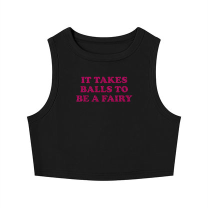 Women's Tight Crewneck Crop Tank Top