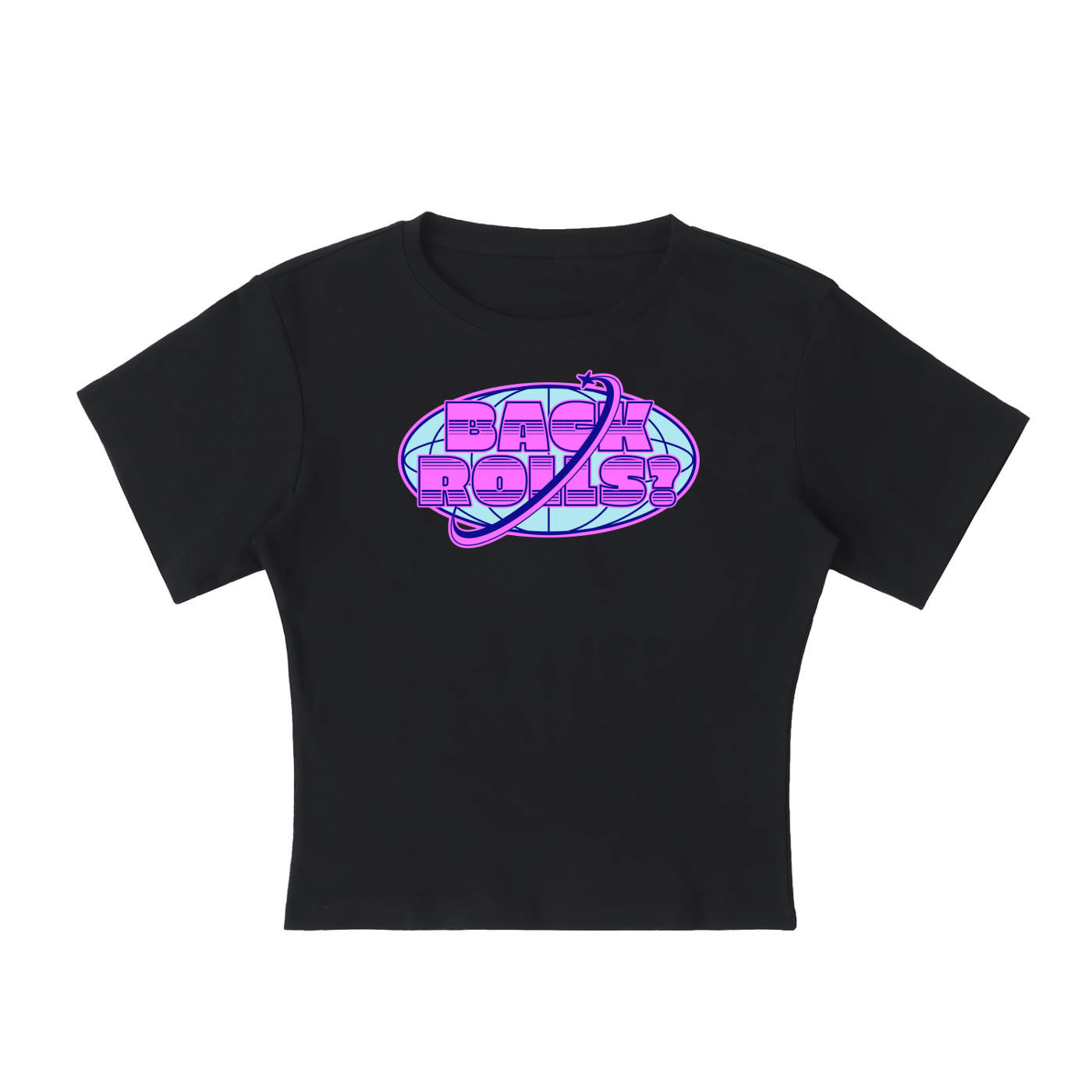 Baby Tee MIDNIGHT / S BACK ROLLS Baby Tee ~ GAYSBIE PREMIUM MATERIALS