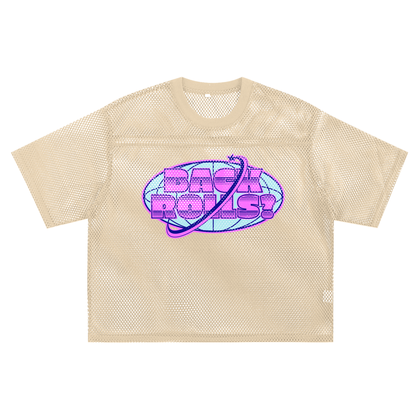 Mesh Tee PEACHY / S BACK ROLLS Boxy Mesh Tee ~ GAYBSIE PREMIUM MATERIALS