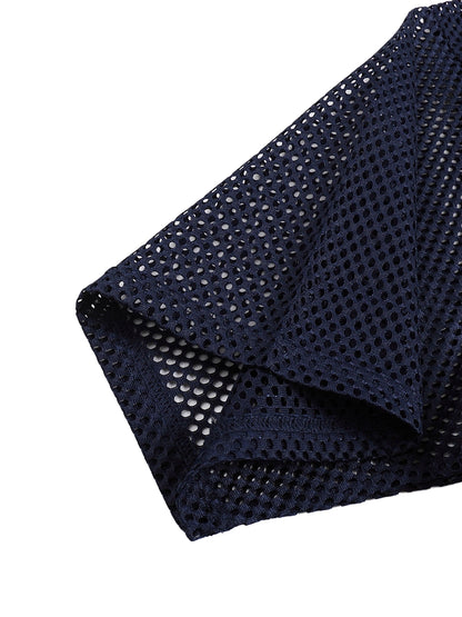 Mesh Tee BACK ROLLS Boxy Mesh Tee ~ GAYBSIE PREMIUM MATERIALS