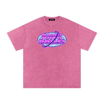Oversize Tee PINK / S BACK ROLLS Premium Oversized Tee - GAYSBIE PREMIUM MATERIALS