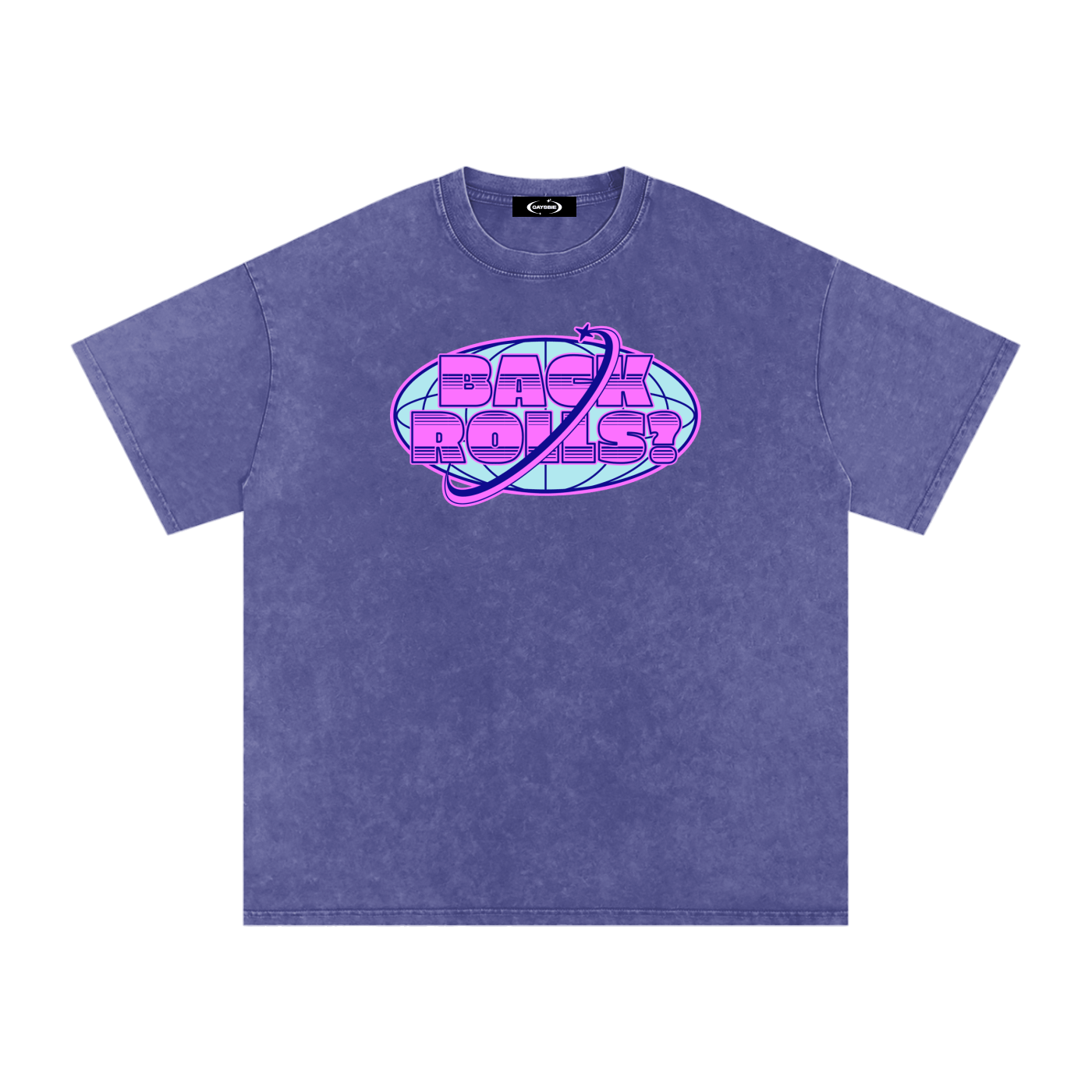Oversize Tee PLUM / S BACK ROLLS Premium Oversized Tee - GAYSBIE PREMIUM MATERIALS