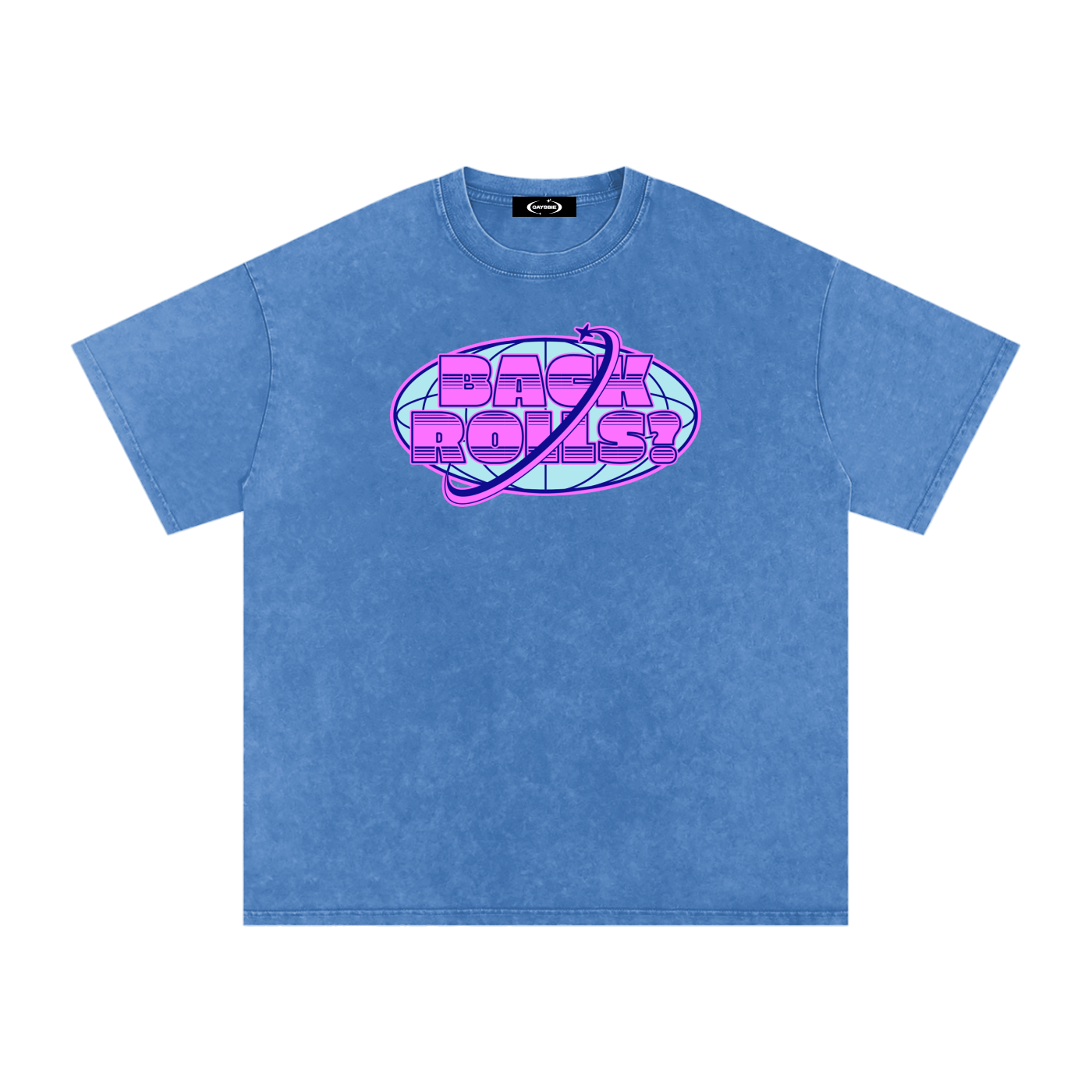 Oversize Tee SKY / S BACK ROLLS Premium Oversized Tee - GAYSBIE PREMIUM MATERIALS