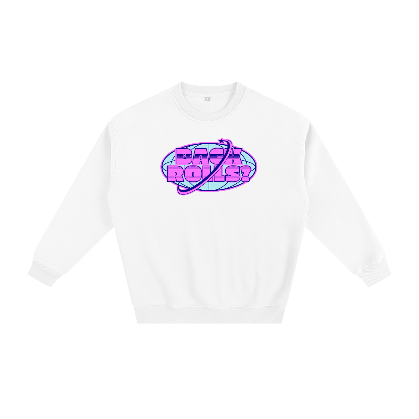 Premium Sweat White / S BACK ROLLS?  Thick Fleece Sweat ~ GAYBSIE PREMIUM MATERIALS