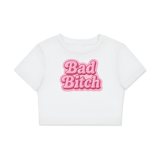 Crop Tee ICE / XS Bad Bitch Crop Tee ~ GAYSBIE PREMIUM MATERIALS