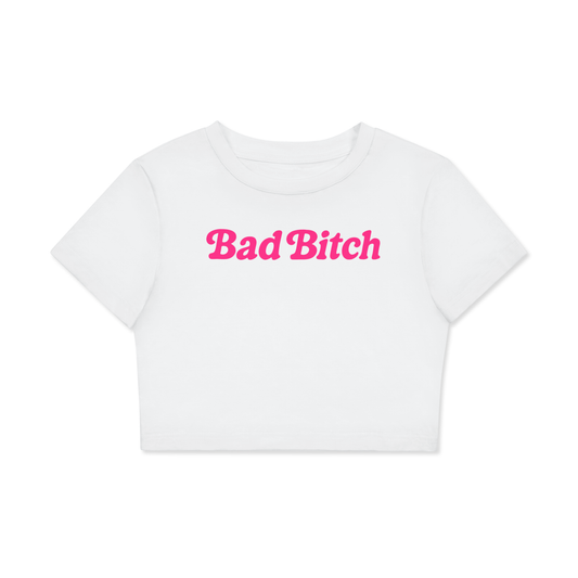 Crop Tee ICE / XS Bad Bitch Crop Tee ~ GAYSBIE PREMIUM MATERIALS