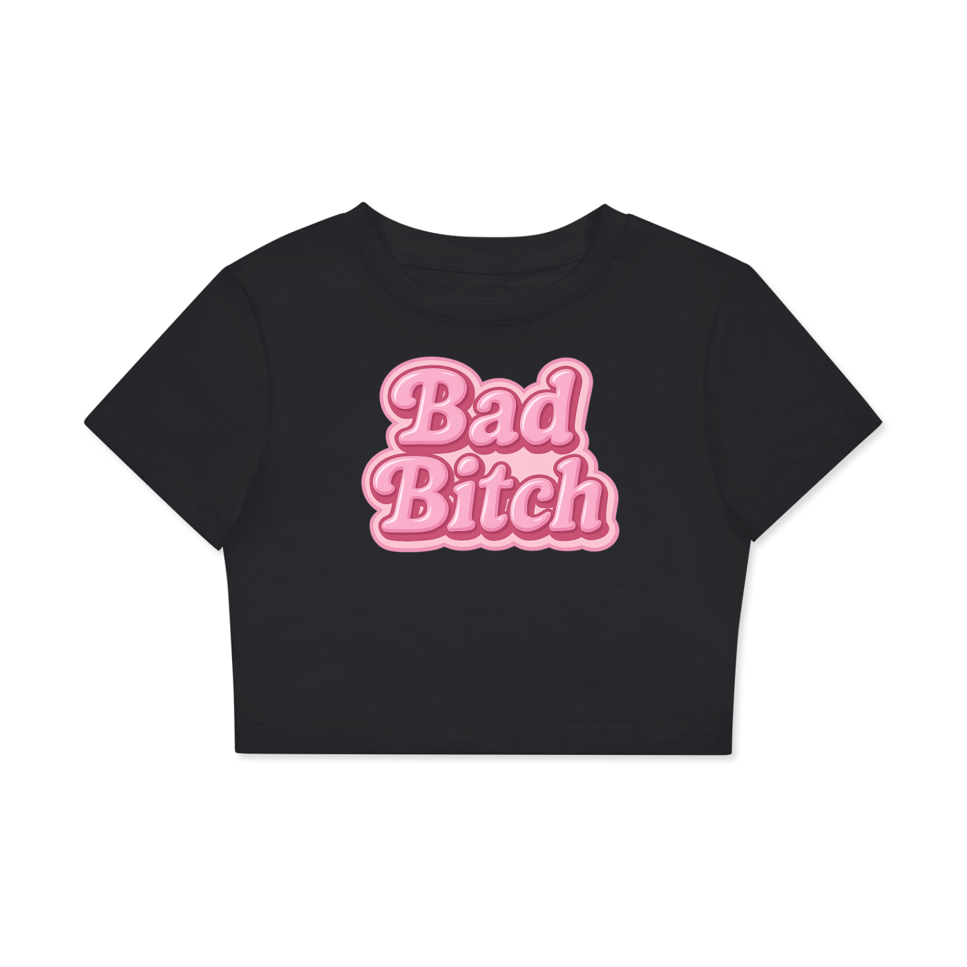 Crop Tee MIDNIGHT / XS Bad Bitch Crop Tee ~ GAYSBIE PREMIUM MATERIALS
