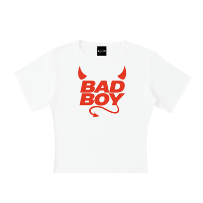 Baby Tee ICE / S BAD BOY DEVIL Baby Tee ~ GAYSBIE PREMIUM MATERIALS