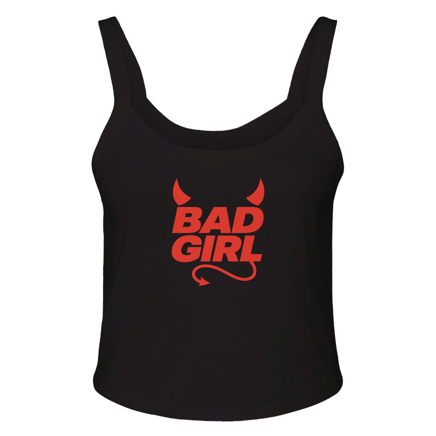 Ribbed Tank MIDNIGHT / XS BAD GIRL Devil Baby Ribbed Tank ~ GAYSBIE PREMIUM MATERIALS