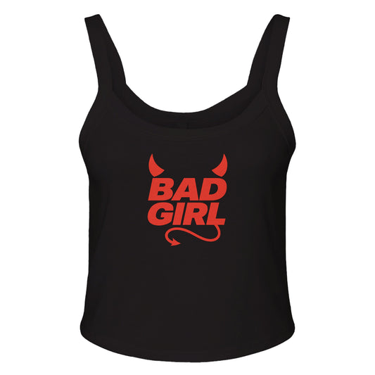 Ribbed Tank MIDNIGHT / XS BAD GIRL Devil Baby Ribbed Tank ~ GAYSBIE PREMIUM MATERIALS