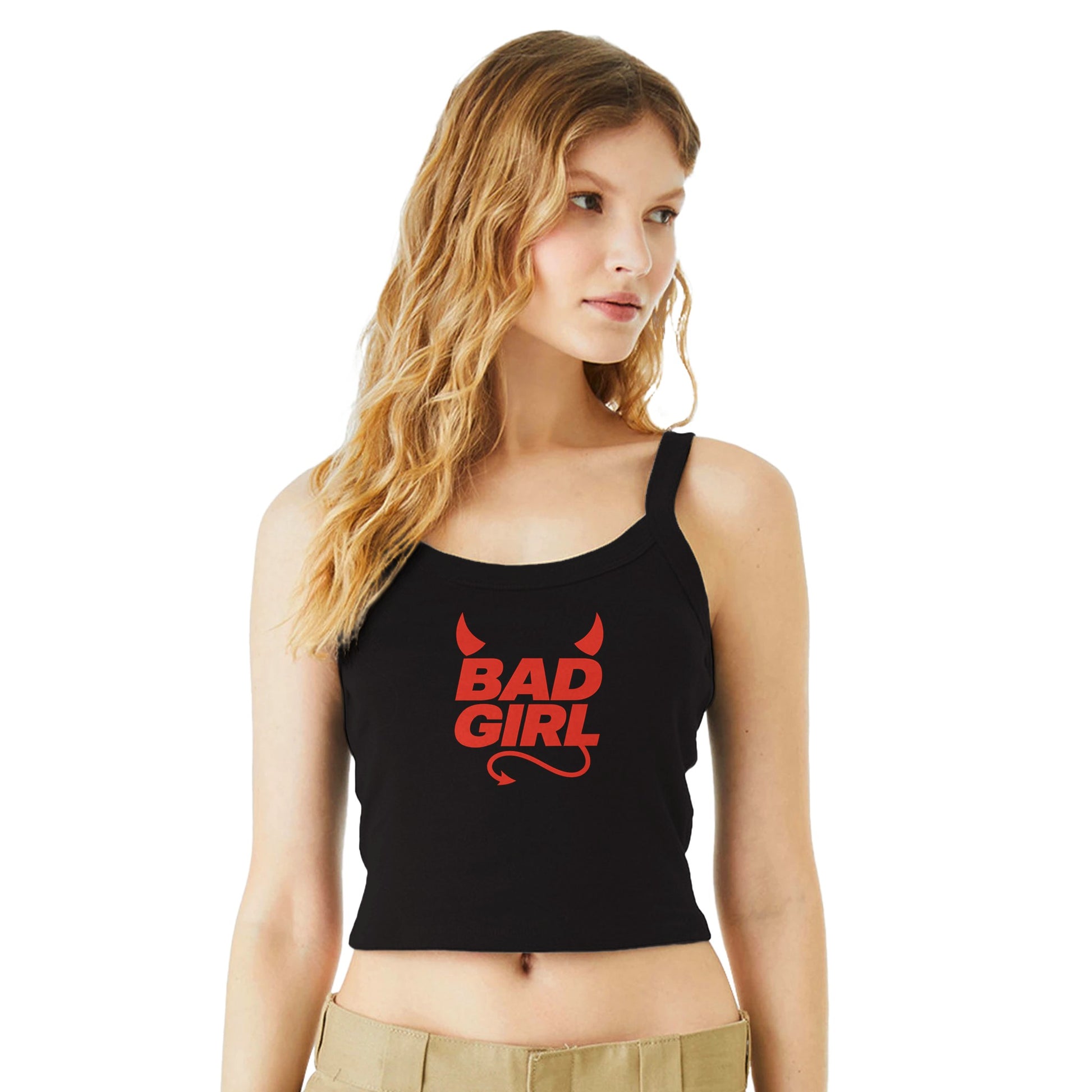 Ribbed Tank BAD GIRL Devil Baby Ribbed Tank ~ GAYSBIE PREMIUM MATERIALS