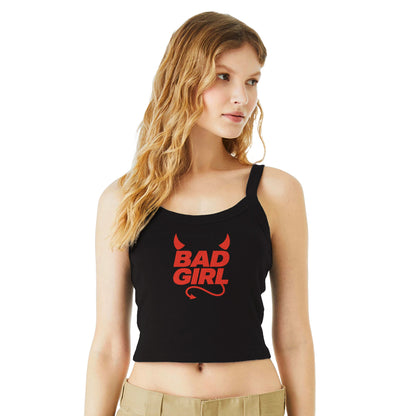Ribbed Tank BAD GIRL Devil Baby Ribbed Tank ~ GAYSBIE PREMIUM MATERIALS