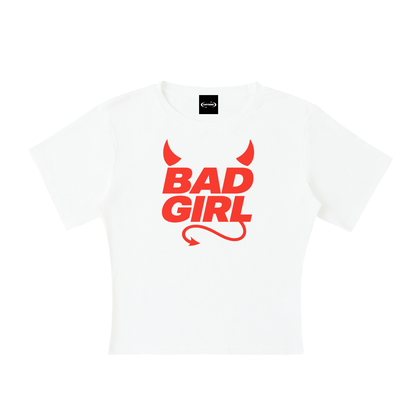 Baby Tee ICE / S BAD GIRL DEVIL Baby Tee ~ GAYSBIE PREMIUM MATERIALS
