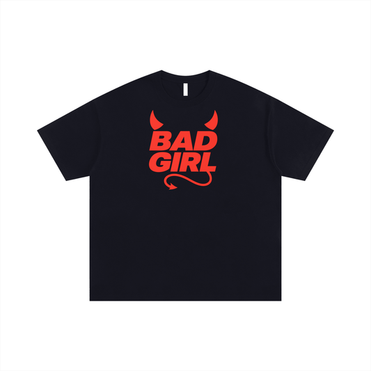 Oversize Tee Black / S BAD GIRL DEVIL Oversize Signature Tee ~ GAYSBIE PREMIUM MATERIALS