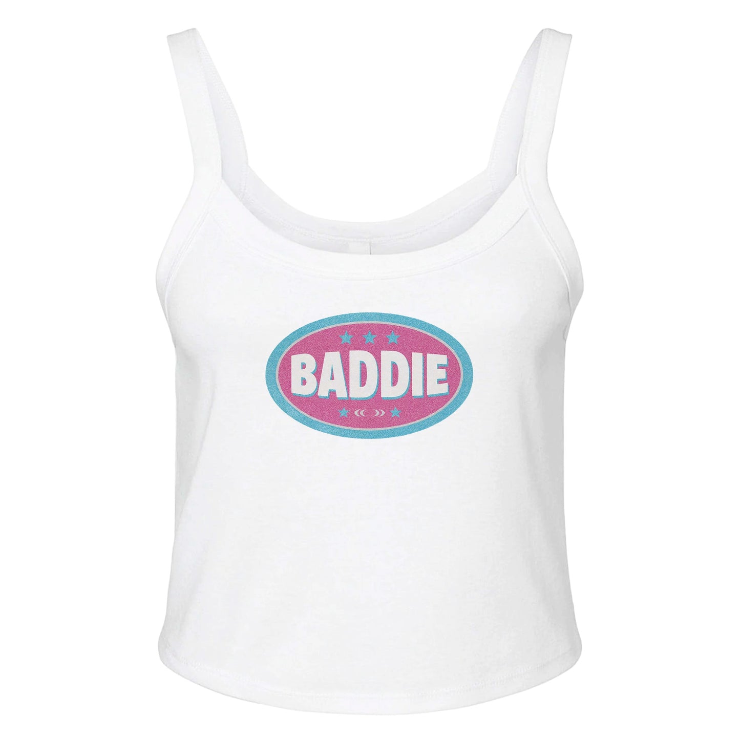 Ribbed Tank ICE / XS BADDIE BADGE  - Baby Ribbed Tank ~ GAYSBIE PREMIUM MATERIALS