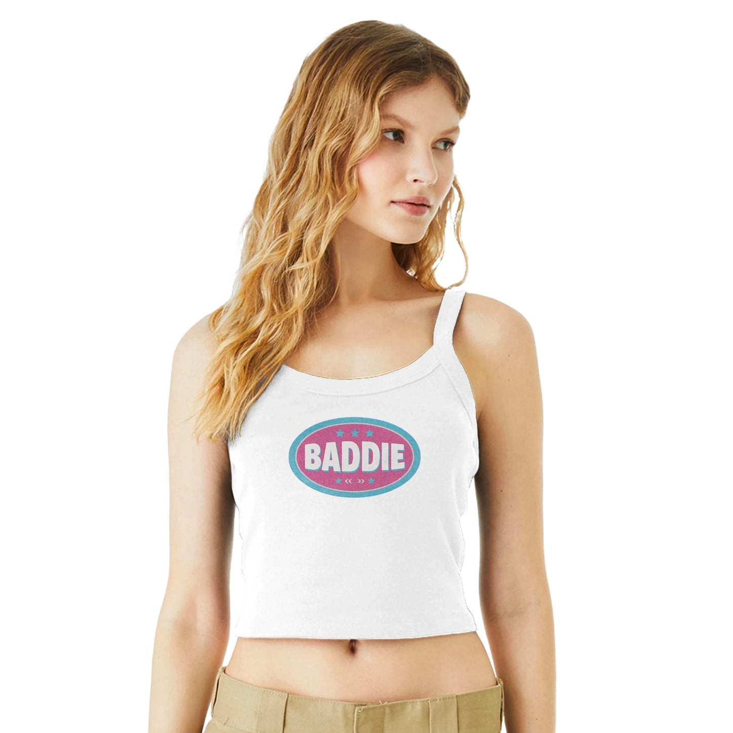 Ribbed Tank BADDIE BADGE  - Baby Ribbed Tank ~ GAYSBIE PREMIUM MATERIALS