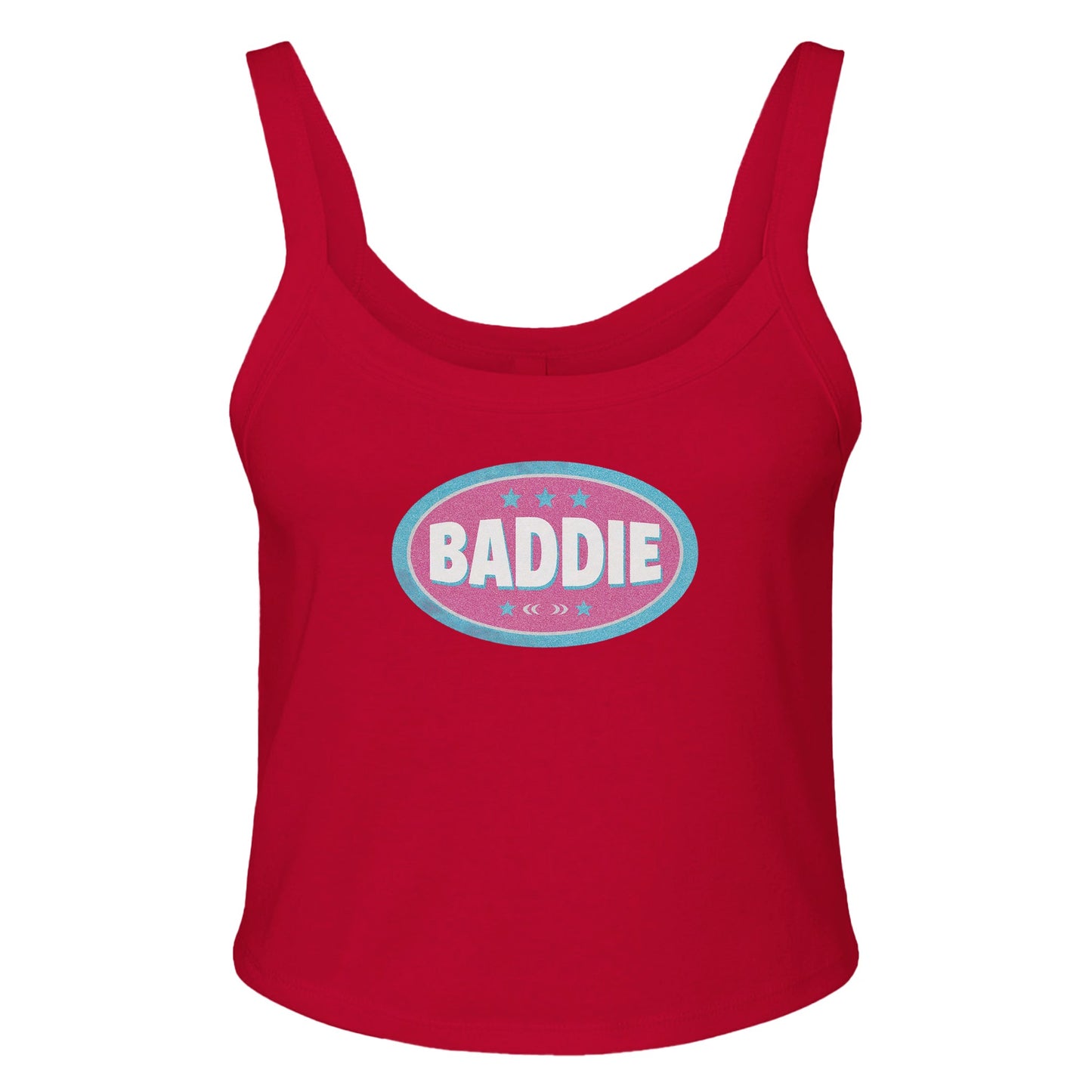 Ribbed Tank SPICY / XS BADDIE BADGE  - Baby Ribbed Tank ~ GAYSBIE PREMIUM MATERIALS