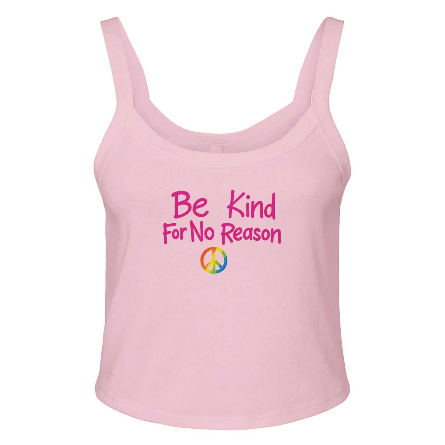 Ribbed Tank BLUSH / XS Be Kind For No Reason Baby Ribbed Tank ~ GAYSBIE PREMIUM MATERIALS