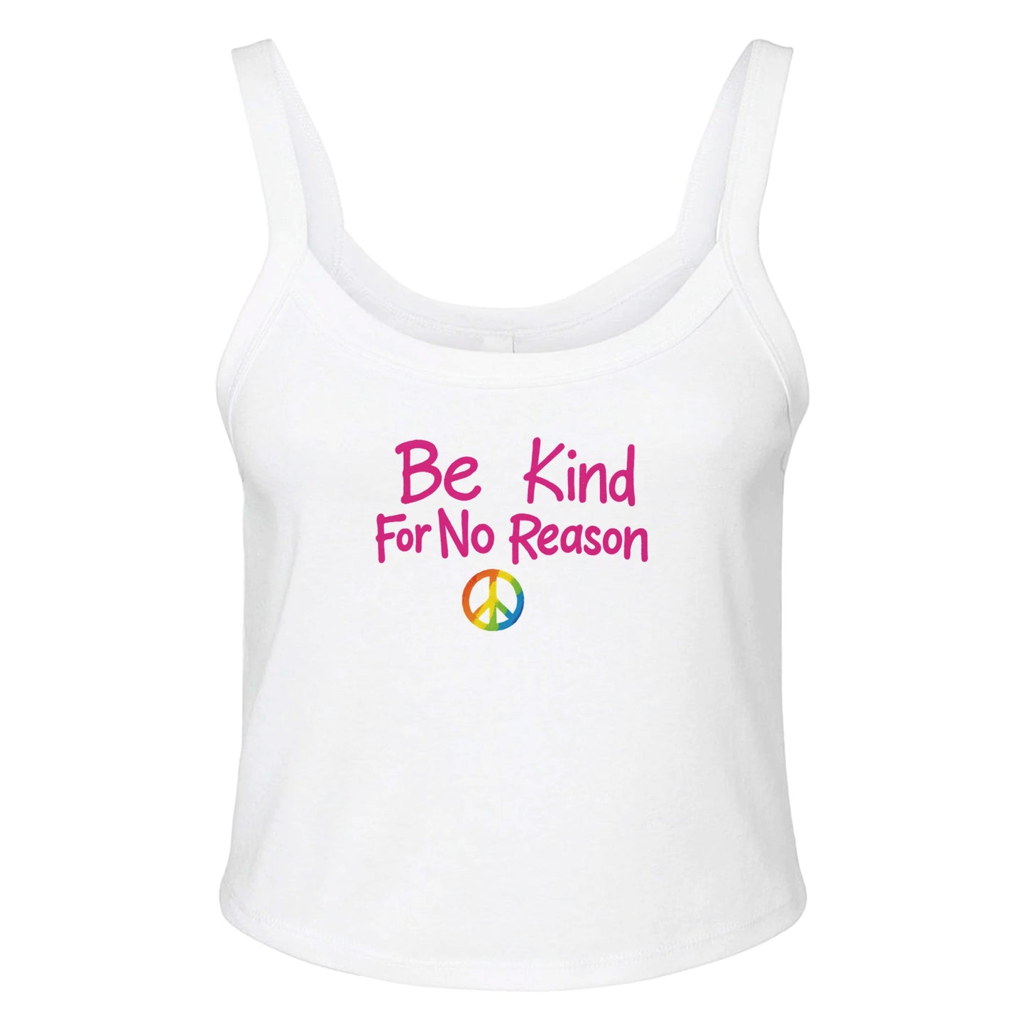 Ribbed Tank ICE / XS Be Kind For No Reason Baby Ribbed Tank ~ GAYSBIE PREMIUM MATERIALS
