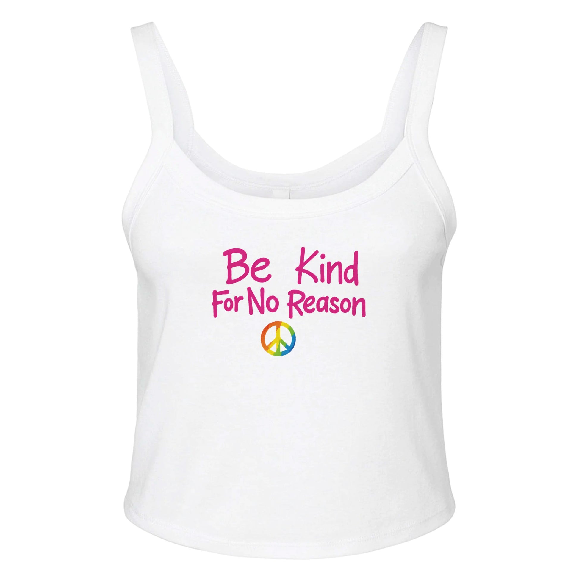 Ribbed Tank ICE / XS Be Kind For No Reason Baby Ribbed Tank ~ GAYSBIE PREMIUM MATERIALS