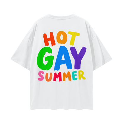 HOT GAY SUMMER Oversize Loose Drop Shoulder Tee ~ GAYSBIE