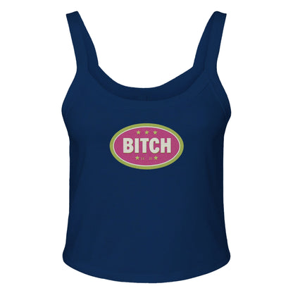 Ribbed Tank ECLIPSE / XS BITCH BADGE - Baby Ribbed Tank ~ GAYSBIE PREMIUM MATERIALS