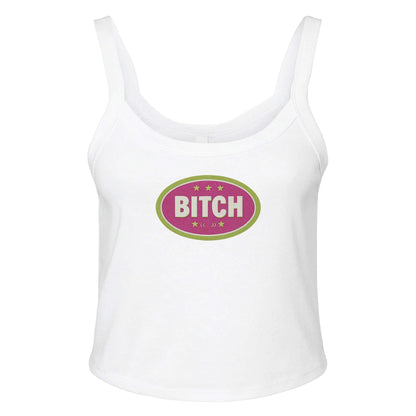 Ribbed Tank ICE / XS BITCH BADGE - Baby Ribbed Tank ~ GAYSBIE PREMIUM MATERIALS