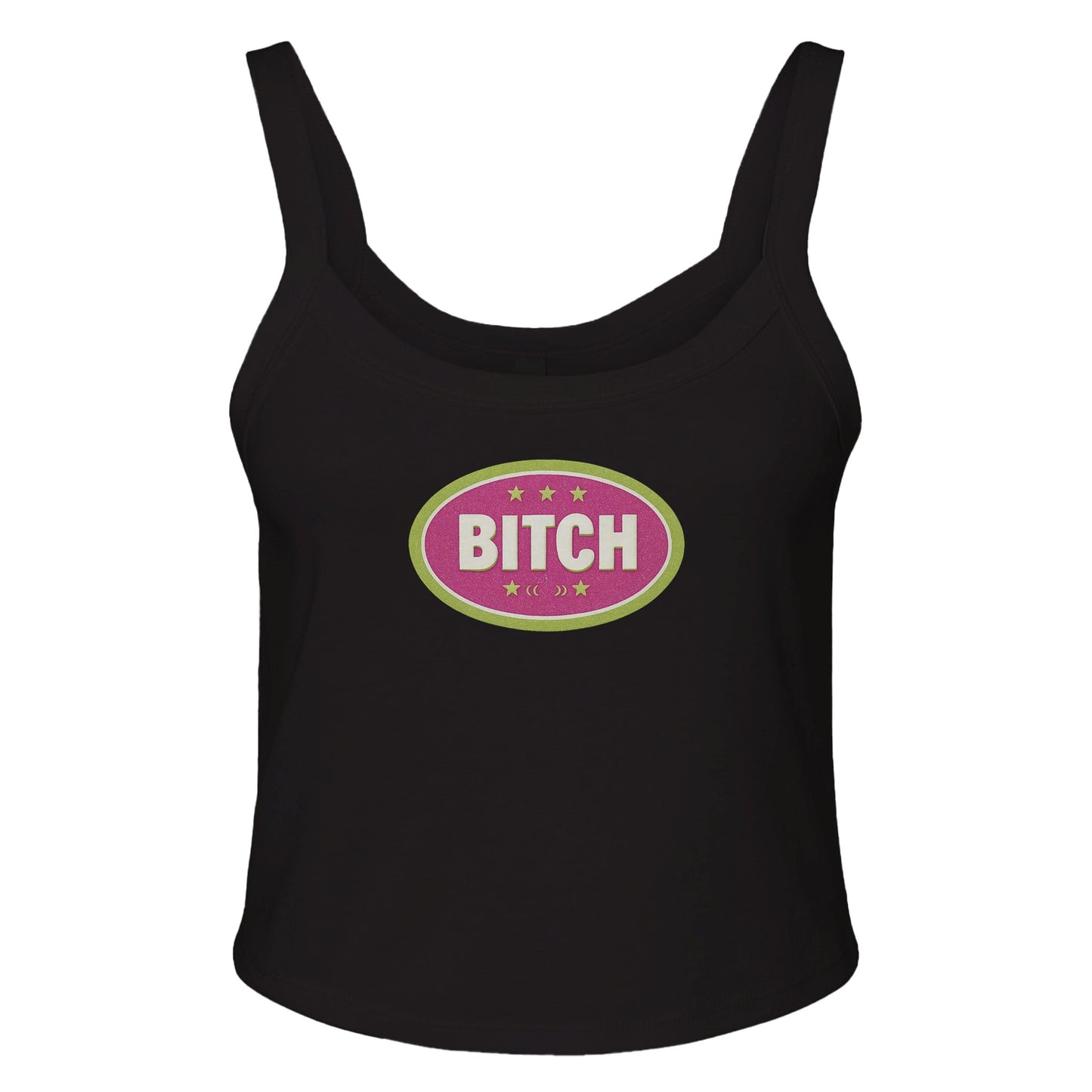 Ribbed Tank MIDNIGHT / XS BITCH BADGE - Baby Ribbed Tank ~ GAYSBIE PREMIUM MATERIALS