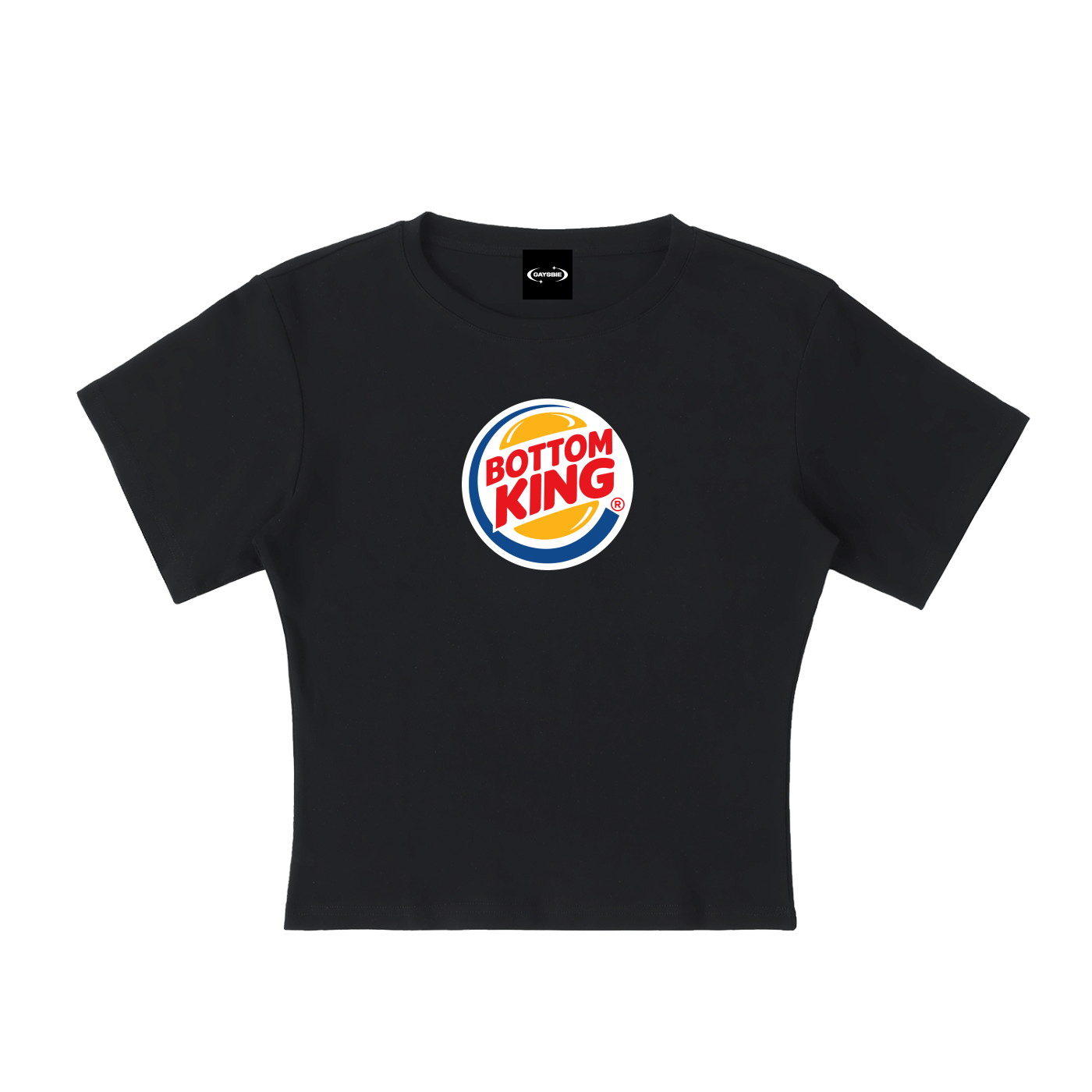 Baby Tank MIDNIGHT / S BOTTOM KING BURGER Baby Tee ~ GAYSBIE PREMIUM MATERIALS