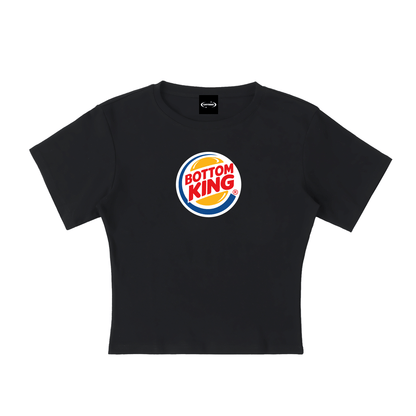 Baby Tank MIDNIGHT / S BOTTOM KING BURGER Baby Tee ~ GAYSBIE PREMIUM MATERIALS