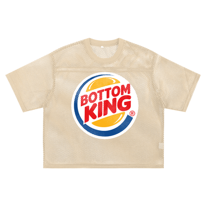 BOTTOM KING BURGER Boxy Mesh Tee ~ GAYSBIE ODMPOD