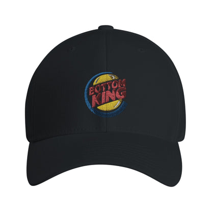 Caps MIDNIGHT / S-M BOTTOM KING BURGER Embroidered Cap ~ GAYSBIE PREMIUM MATERIALS