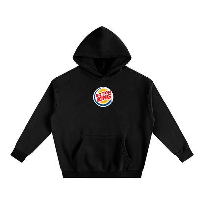 Premium Hood MIDNIGHT / S BOTTOM KING BURGER Heavy Fleece Hoodie ~ GAYSBIE PREMIUM MATERIALS
