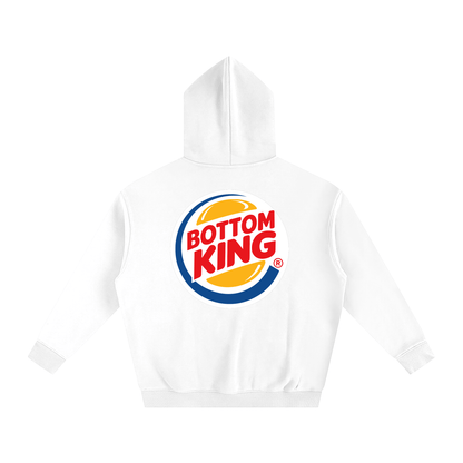 Premium Hood BOTTOM KING BURGER Heavy Fleece Hoodie ~ GAYSBIE PREMIUM MATERIALS